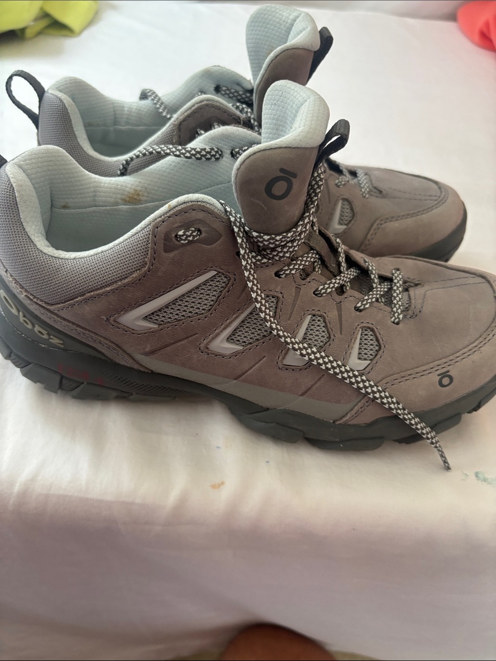 Women's Gray Athletic Trail Shoes - Comfortable Support Waterproof Hiking Shoes